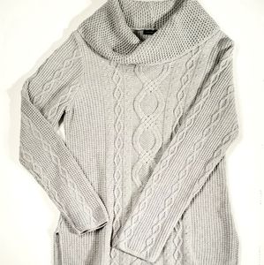 Comfy Light Grey Cowl Neck Jeanne Pierre Large